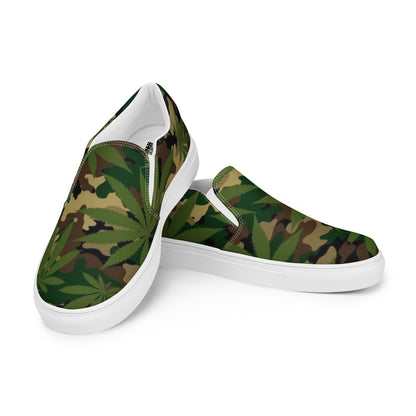 Men’s Cannauflage Slip-ons — left front view