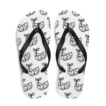 Seed Logo Flip-Flops — top view