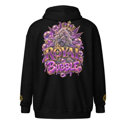 Royal Bubble Zip Hoodie — back view