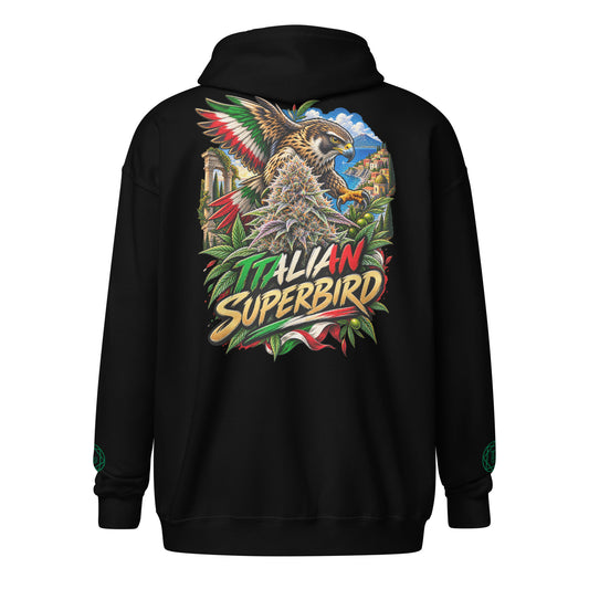 Italian Superbird Zip Hoodie — back view
