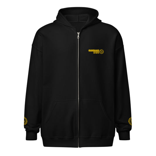 C.C.'s Blueberry Hashplant: Levant Edition Zip Hoodie — front view