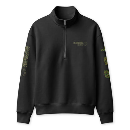 Cannauflage x Know Your Breeder Half-Zip — front view
