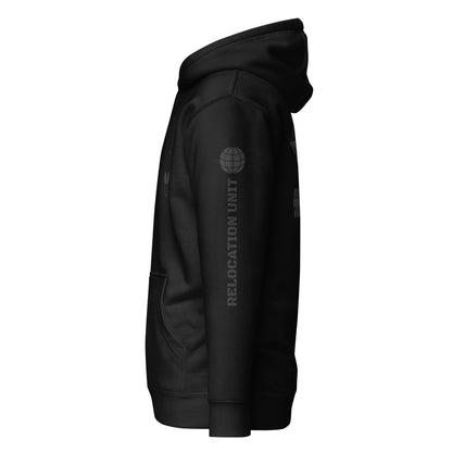 Relocation Unit Hoodie — left view